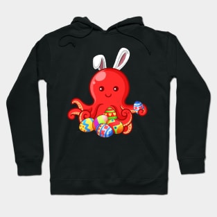 Octopus Dab Dabbing Dressed Bunny Egg Hunting Easter T-Shirt tee Hoodie